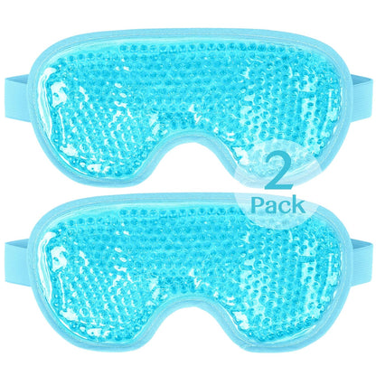 Cooling Eye Mask for Puffy Eyes, Cold Eye Mask Eye Ice Pack for After Eyes Surgery, Tension Stress Relief, Itchy Eyes, Headaches, Dark Circles - Blue