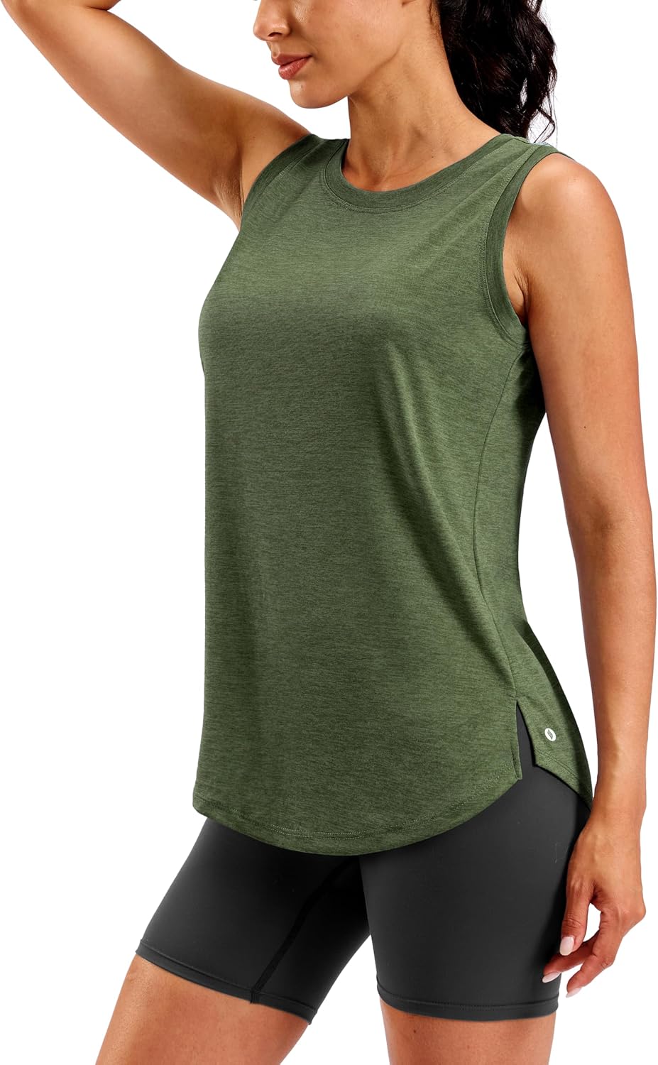 Women's Lightweight Long Workout Tops Sleeveless Tennis Gym Yoga Shirts Athletic Running Tank Top for Women Loose Fit