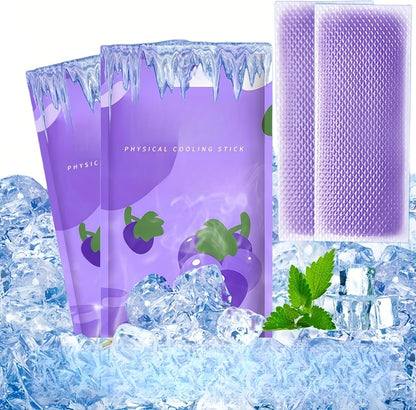 Patches 20 Pack - 8 Hour Ice Cold Relief for Forehead, Neck & Body | Grape Mint Scented | Instant Temperature Drop for Sunburn, Workouts, | Hypoallergenic, Non-Irritating & Portable