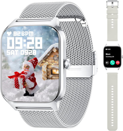 Smart Watch Women, Calls/BloodPressure/100+ Sports SmartwatchWoman, Respiratory Rate Heart RateBlood Oxygen Sleep, Watch Android iOS