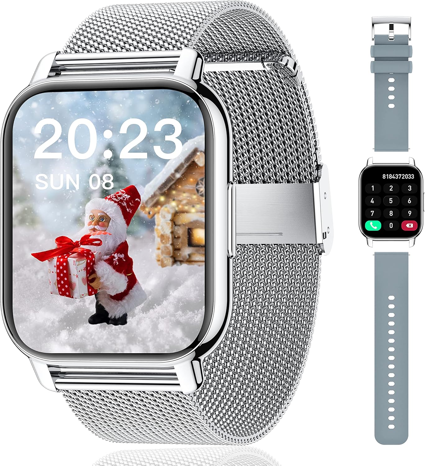 Smart Watch Women, Calls/BloodPressure/100+ Sports SmartwatchWoman, Respiratory Rate Heart RateBlood Oxygen Sleep, Watch Android iOS