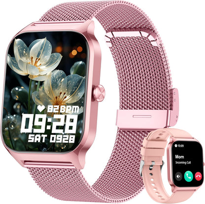 Smart Watch Women, Calls/BloodPressure/100+ Sports SmartwatchWoman, Respiratory Rate Heart RateBlood Oxygen Sleep, Watch Android iOS