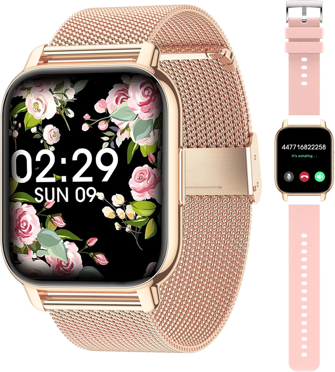 Smart Watch Women, Calls/BloodPressure/100+ Sports SmartwatchWoman, Respiratory Rate Heart RateBlood Oxygen Sleep, Watch Android iOS