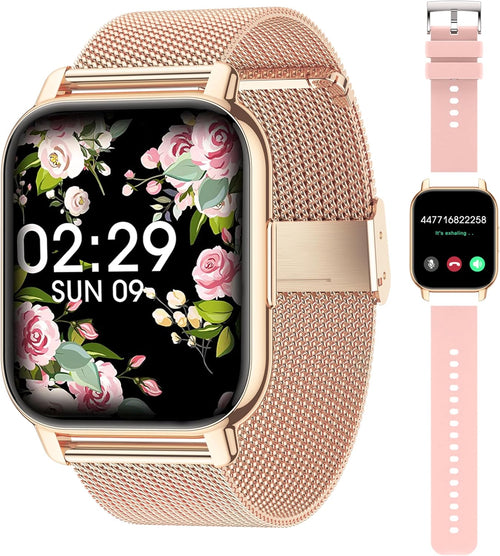 Smart Watch Women, Calls/BloodPressure/100+ Sports SmartwatchWoman, Respiratory Rate Heart RateBlood Oxygen Sleep, Watch Android iOS