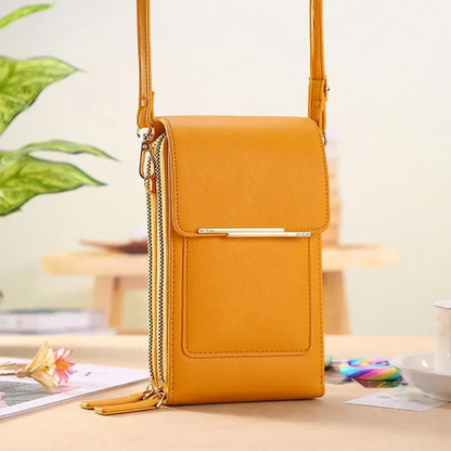 New stylish, simple and elegant women's touchscreen crossbody phone wallet