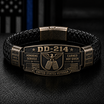 🎖️DD-214 Veteran Honor Bracelet - Handmade By VETERAN