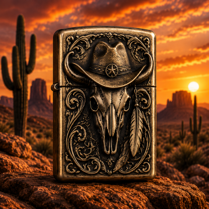 Skeleton Cowboy | Vintage Collector Lighter