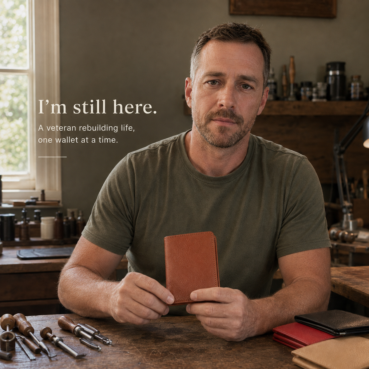 🔥-100% Handmade Full-Grain Leather Wallet (Daniel Brooks 𝐇𝐚𝐧𝐝𝐦𝐚𝐝𝐞) - BUY 2 FREE SHIPPING