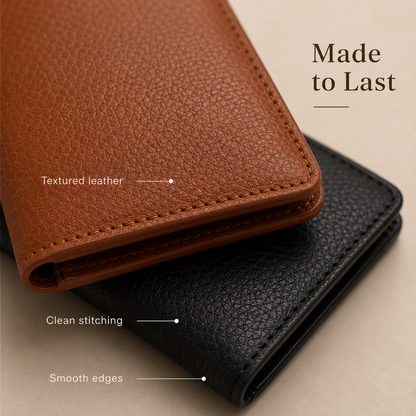 🔥-100% Handmade Full-Grain Leather Wallet (Daniel Brooks 𝐇𝐚𝐧𝐝𝐦𝐚𝐝𝐞) - BUY 2 FREE SHIPPING