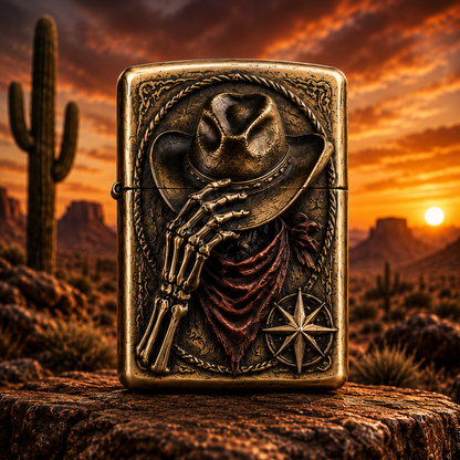 Skeleton Cowboy | Vintage Collector Lighter