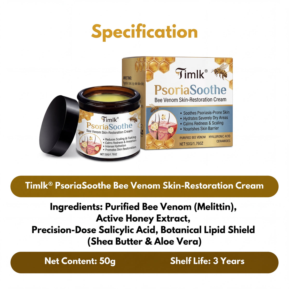 Timlk® Bee Venom Skin-Restoration Cream