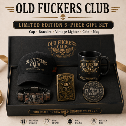 ☠️ Old Fuckers Club 2026 Ultimate Skull Gift Set | FREE Collector Coin Today Only